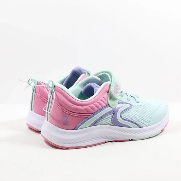 Z by Zella Kids' Gym Class Hook-and-loop Sneaker - Blue/Pink 4M - Picture 2 of 4